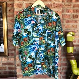 Ocean Current Vintage Original Hawaiian Shirt Sz M